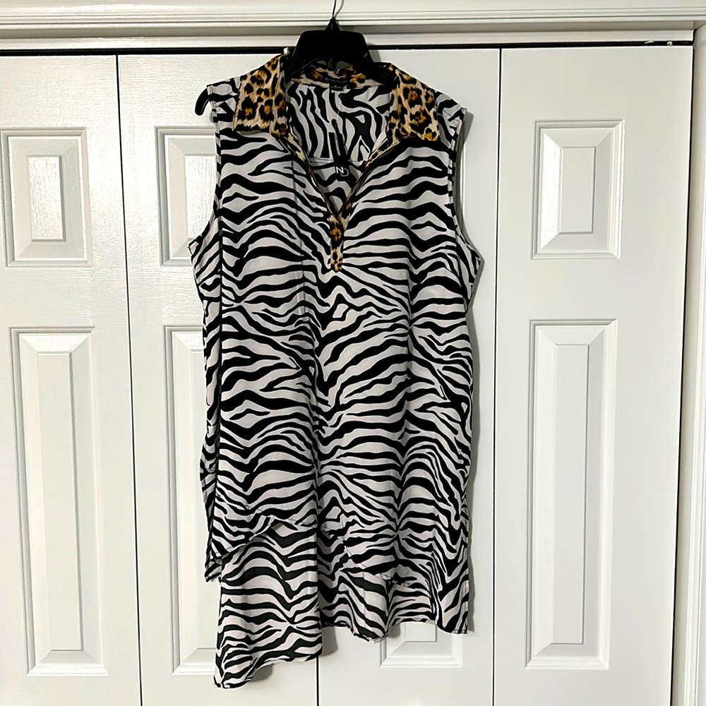 New Directions Zebra Tunic